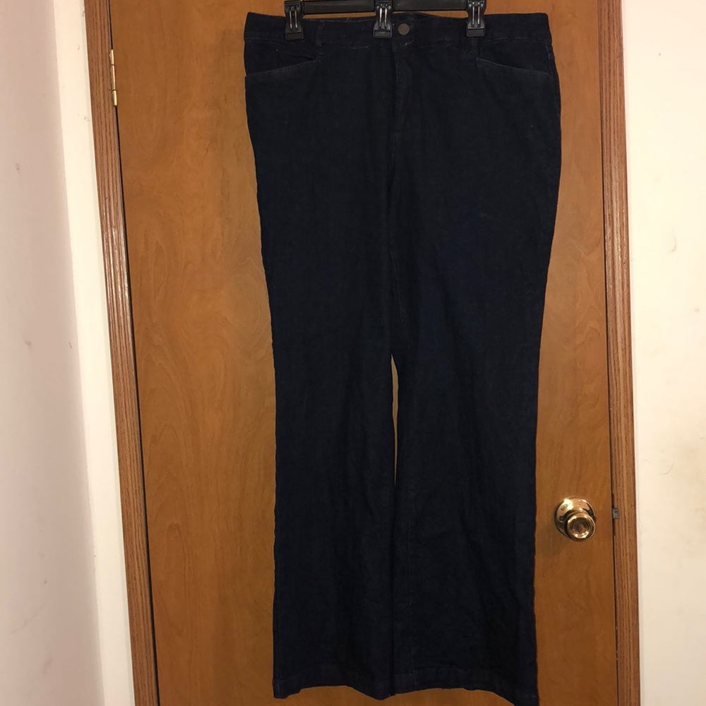 Cato dark wash denim trouser
